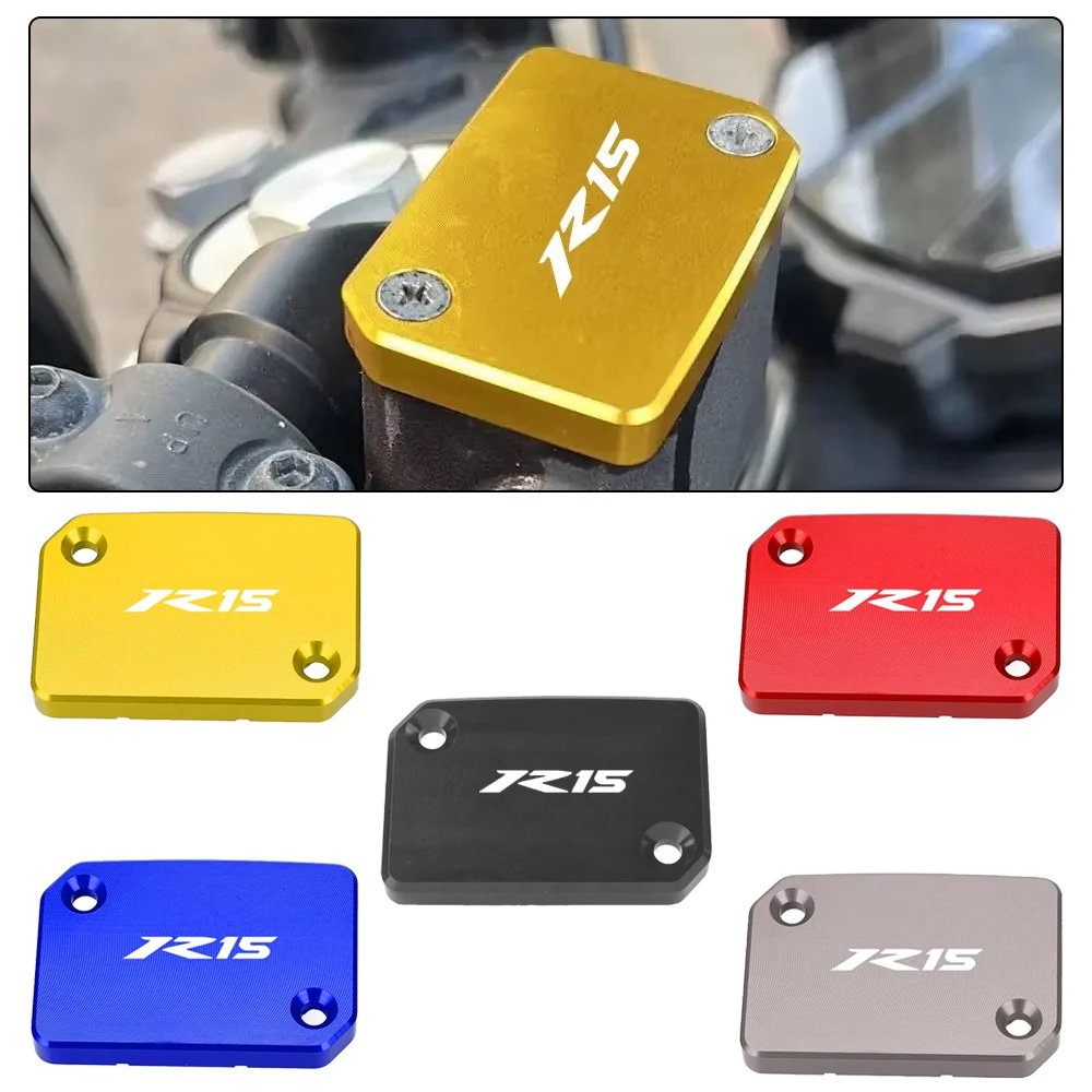 

For YAMAHA YZF R15 V3 YZFR15 YZF-R15 2017 2018 2019 2020 Motorcycle CNC Accessories Brake Fluid Fuel Reservoir Tank Cover Cap