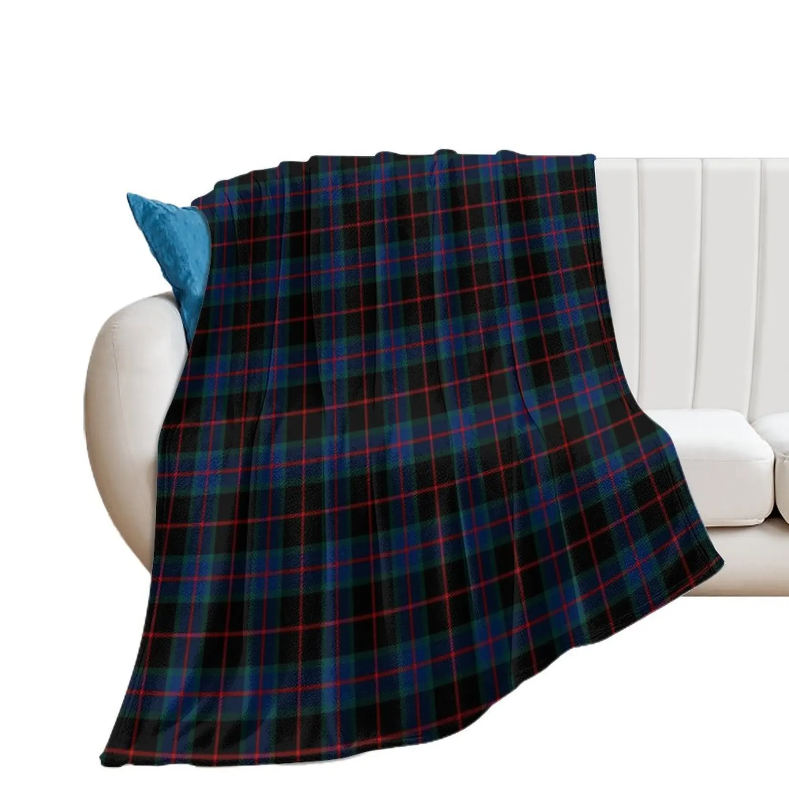 Clan Nairn Tartan Throw Blanket Hairy Bed linens Blankets