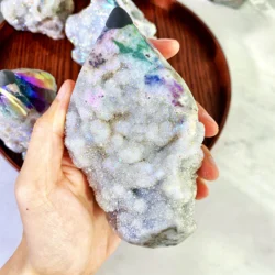 1PC High Quality Aura Sphalerite Ornaments Natural Crystal Carving,Gemstone Jewelry,Glitter, Healing Crystal, Birthday Gift