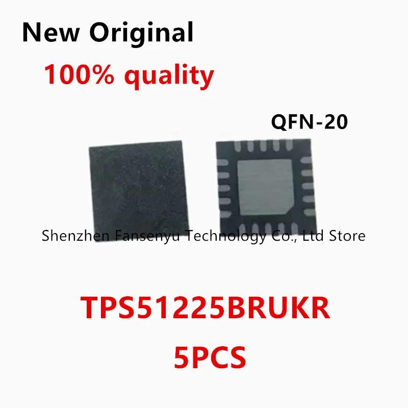 

(5piece) 100% New 1225B 51225B TPS51225B TPS51225BRUKR QFN-20 Chipset
