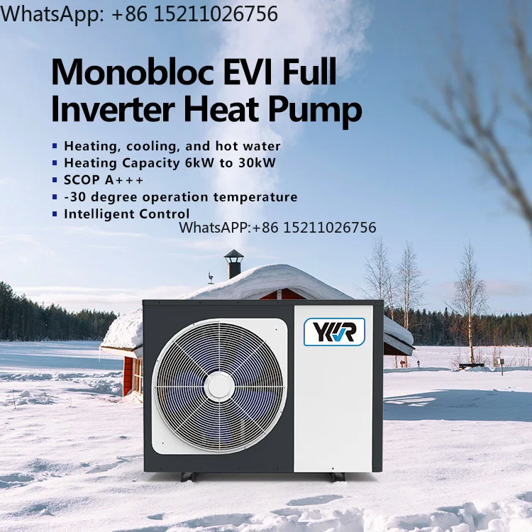 Heat Pump Manufacturer Wholesale A+++ 12kw R32 Domestic EVI Full DC Inverter WIFI App Control Heat Pump