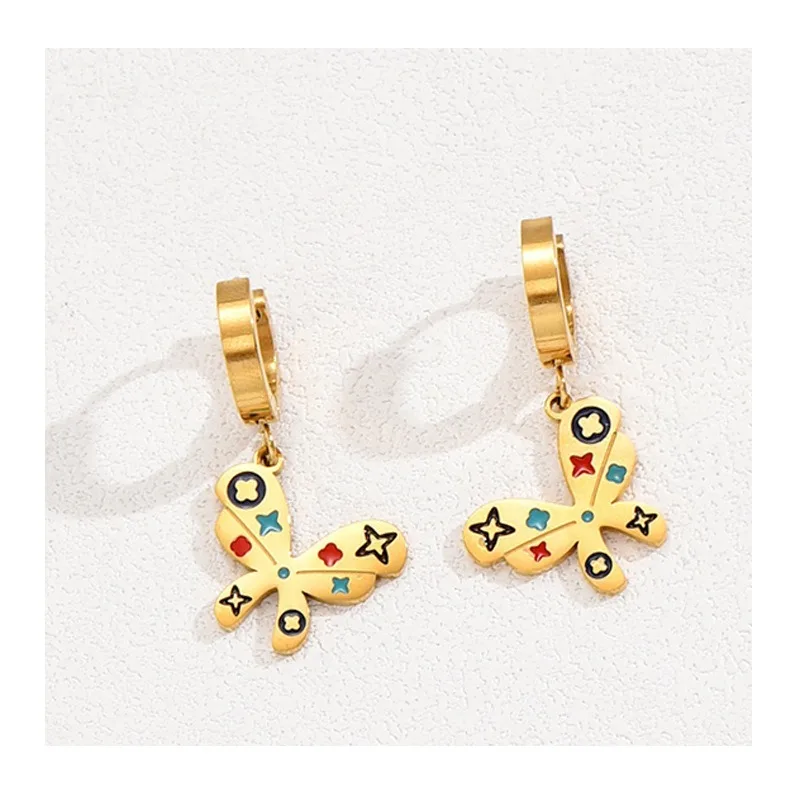 

Персонализированный комплект украшений: серьги и ожерелье с дизайном в виде банта и эффектом капель масла, цепочка на ключицу, серьги-кольца