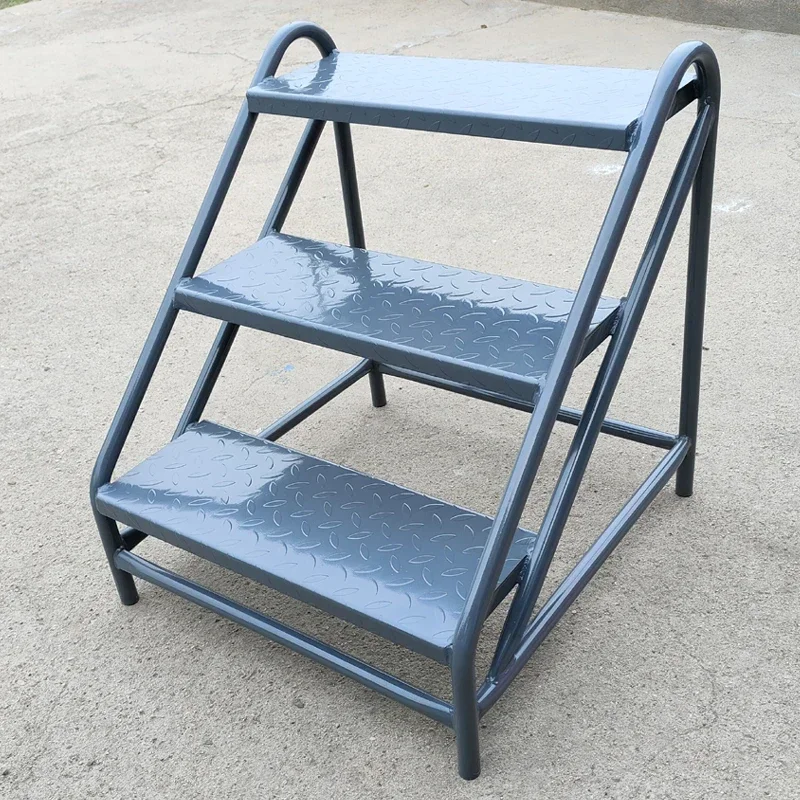 Steps Climbing High Tally Iron Ladder Stool Ladder Stairs Household Industrial Load Logistics Warehouse Foot Ladder