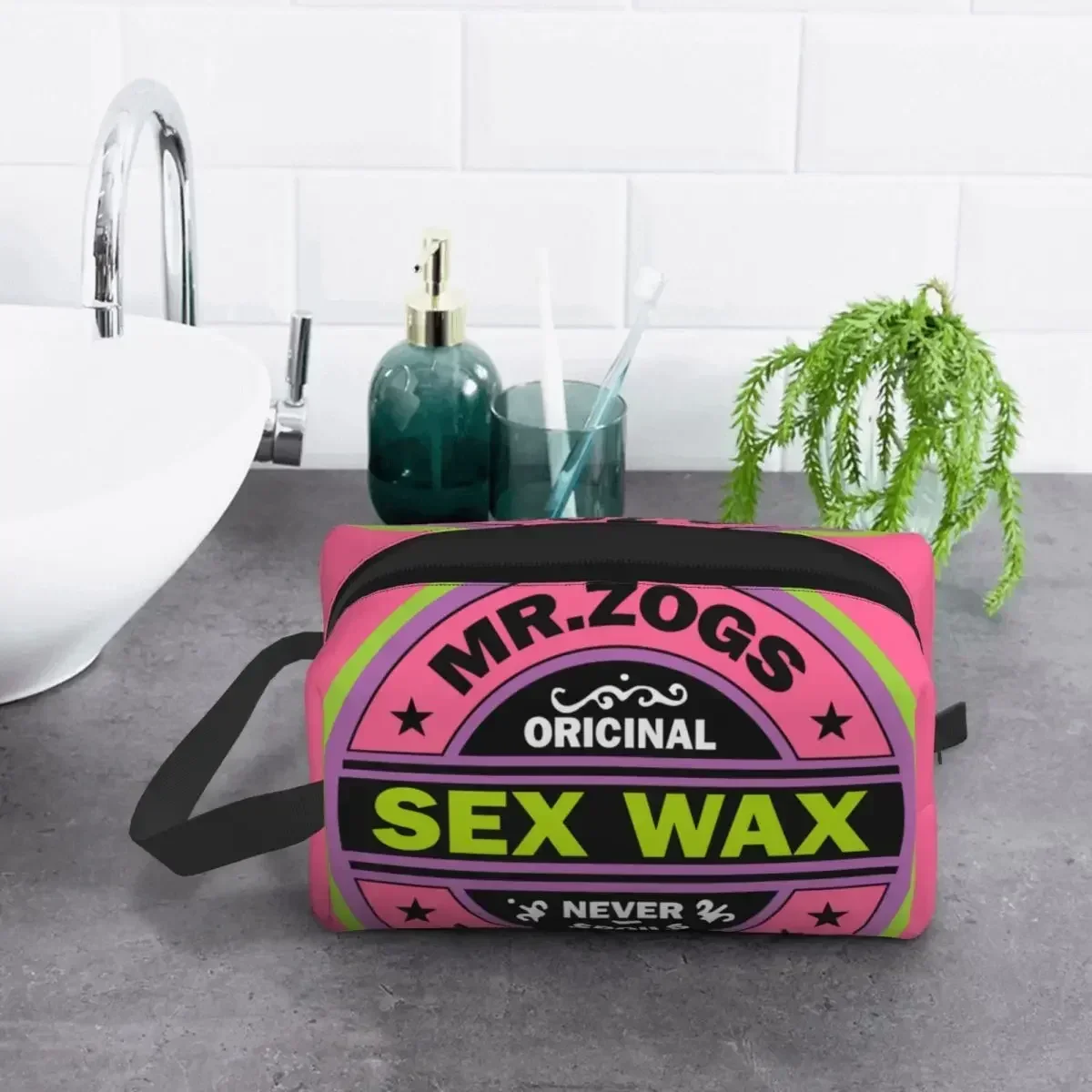 Mr Zogs 여성용 서핑 섹스 왁스 메이크업 가방, 여행 화장품 정리함 패션 보관 세면 용품 가방