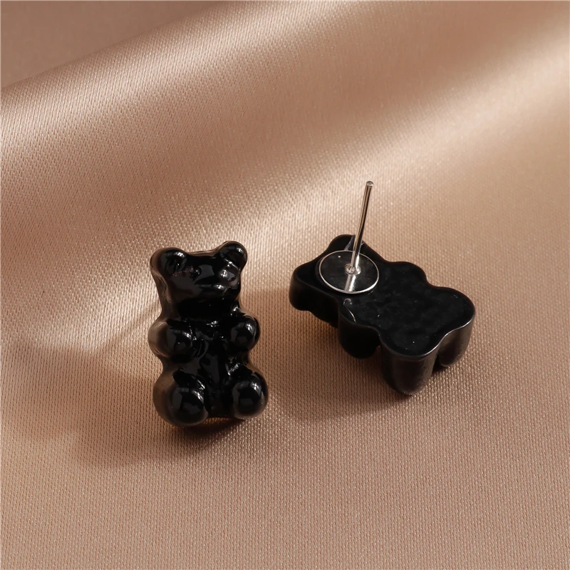 Nette Gummibärchen Ohrstecker für Frauen Candy Farben Tier Baumeln Ohrringe Brincos Femme Mädchen Party Urlaub Schmuck Geschenke – Detail 11