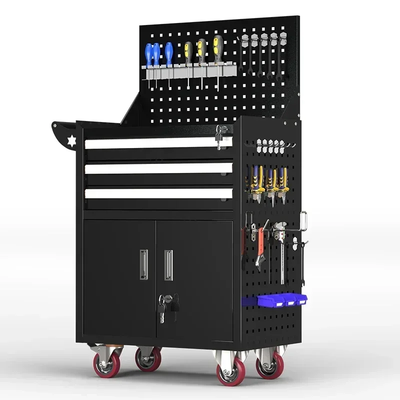 Auto repair tool cart multifunctional trolley toolbox workshop tool cabinet