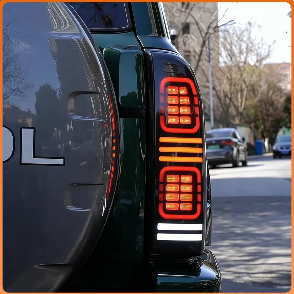 Conjunto de Luces Traseras LED para Automóvil, Compatible con Nissan Patrol Safari Y61 2005-2013, Animación de Encendido, Conexión Directa, Accesorios para Faros Delanteros