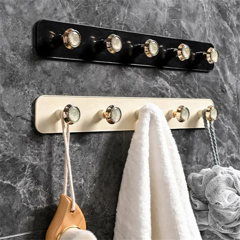 Clothes Hook Bathroom Towel Hanger Adhesive Wall Hook No Punching Required Hanging Hooks Door Back Kitchen Home Organization