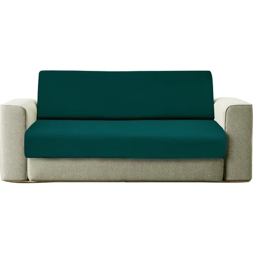 Latuda Triple Emerald Lycra Fitted Seat Cover | Sofa Bed Cover