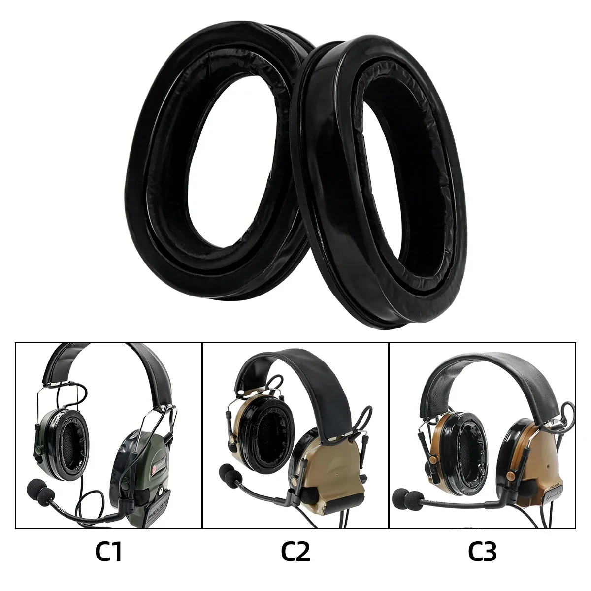 Tactical COMTA Headphone Accessories Gel Ear Pads for Tactical Headset COMTA II COMTA III Airsof Shooting Headset