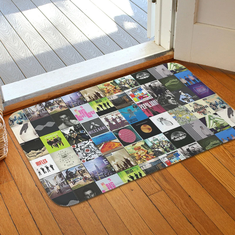 Bathroom Hallway Foot Mat Non-slip G-Oasis Band Kitchen Corridor Carpet Custom Doormat Entrance Door Living Room Bedroom Rug