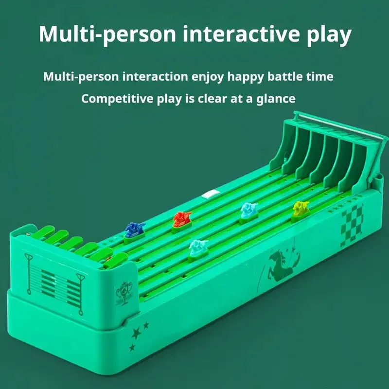 Jouet de course de chevaux sans bavure, jeu de société de course multi-cheval pour la famille et les amis, ensemble de jouets colorés pour jeu de soirée