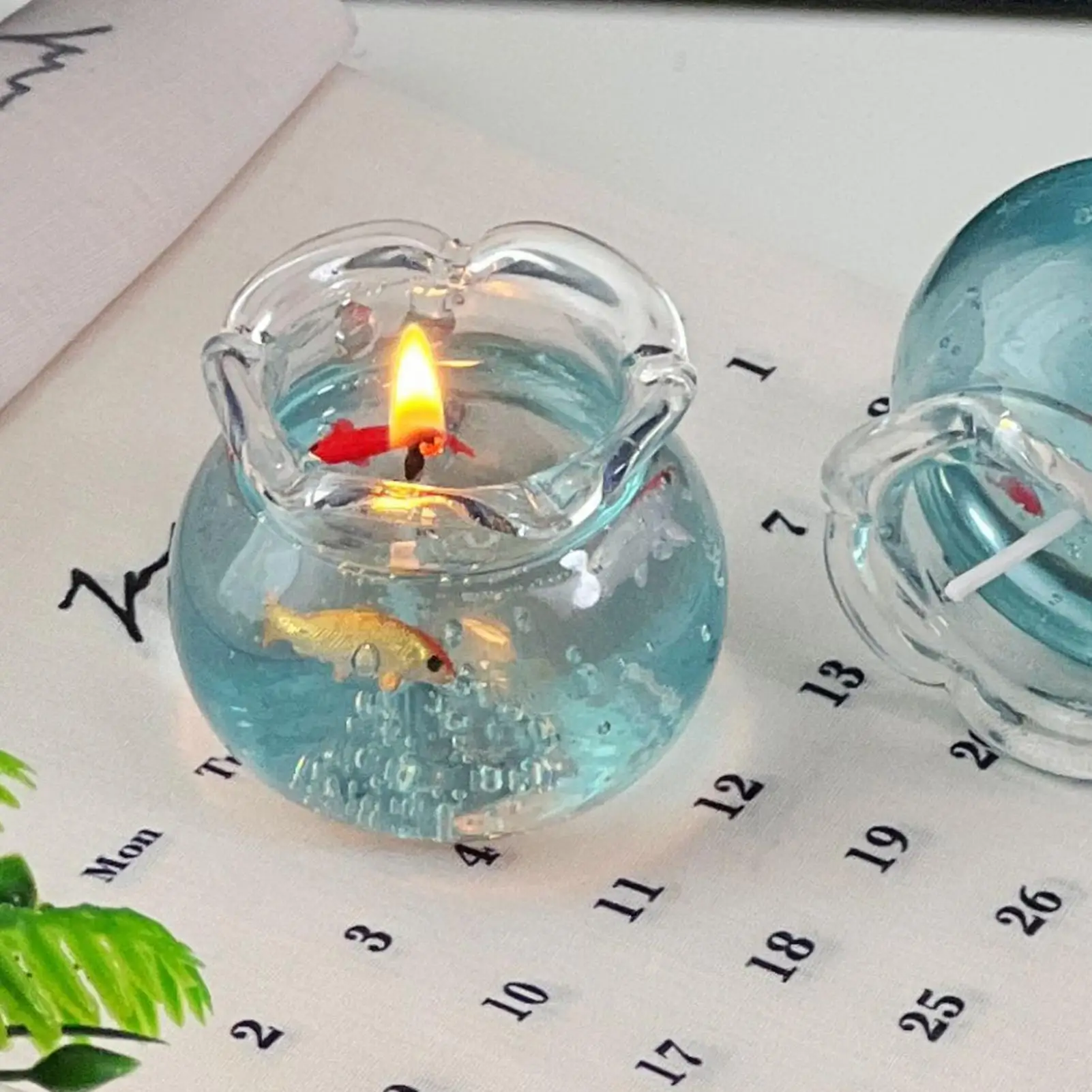 Bubble Fish Tank Fish Aromatherapy Candle Cute Room Decoration Props Birthday Gifts Best Friend Gift
