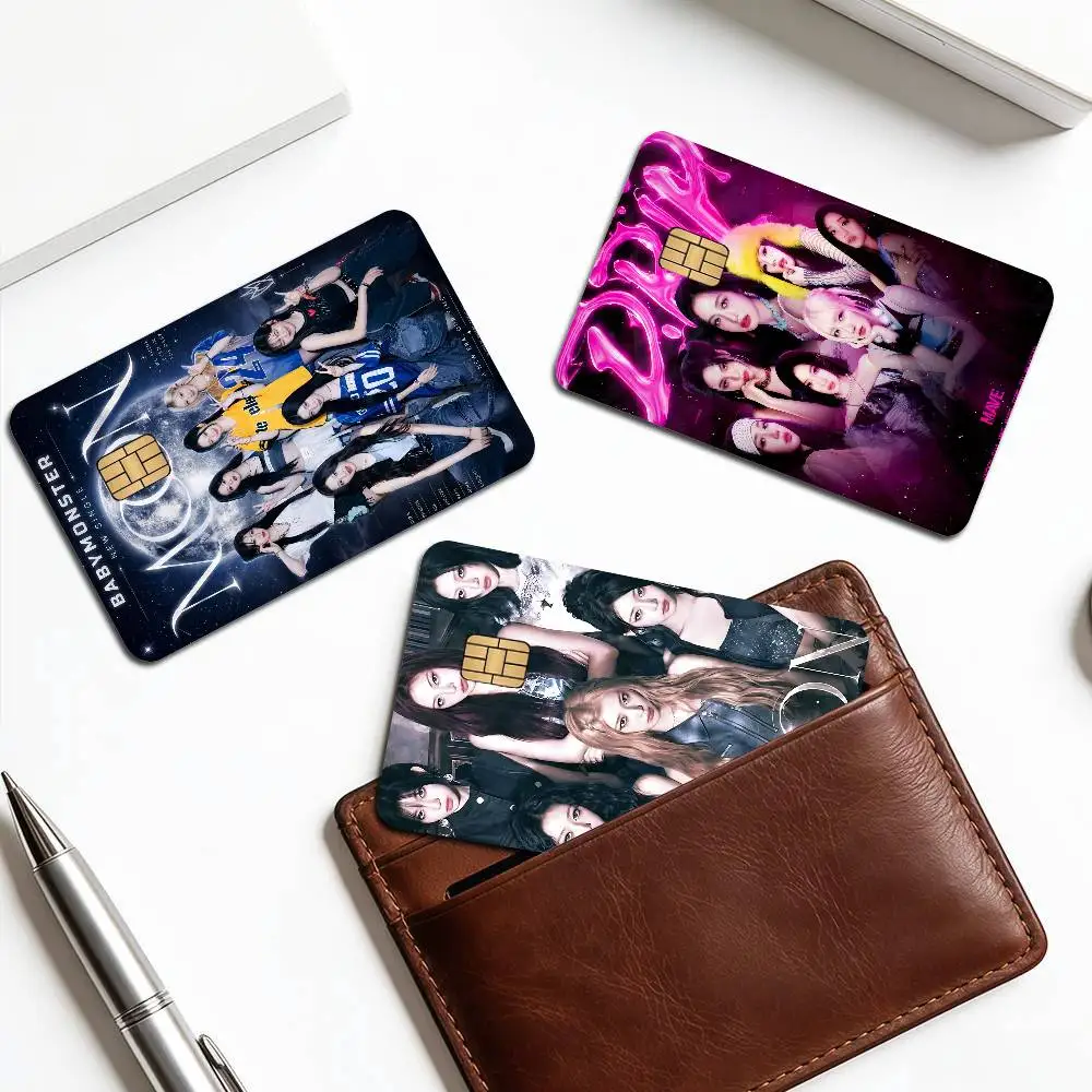 Kpop Cool B-Babymonsteres Singer Anime Spend or Save Funny Shell On Off Ultra Thin No Fade Sticker Skin Cover Film for Card