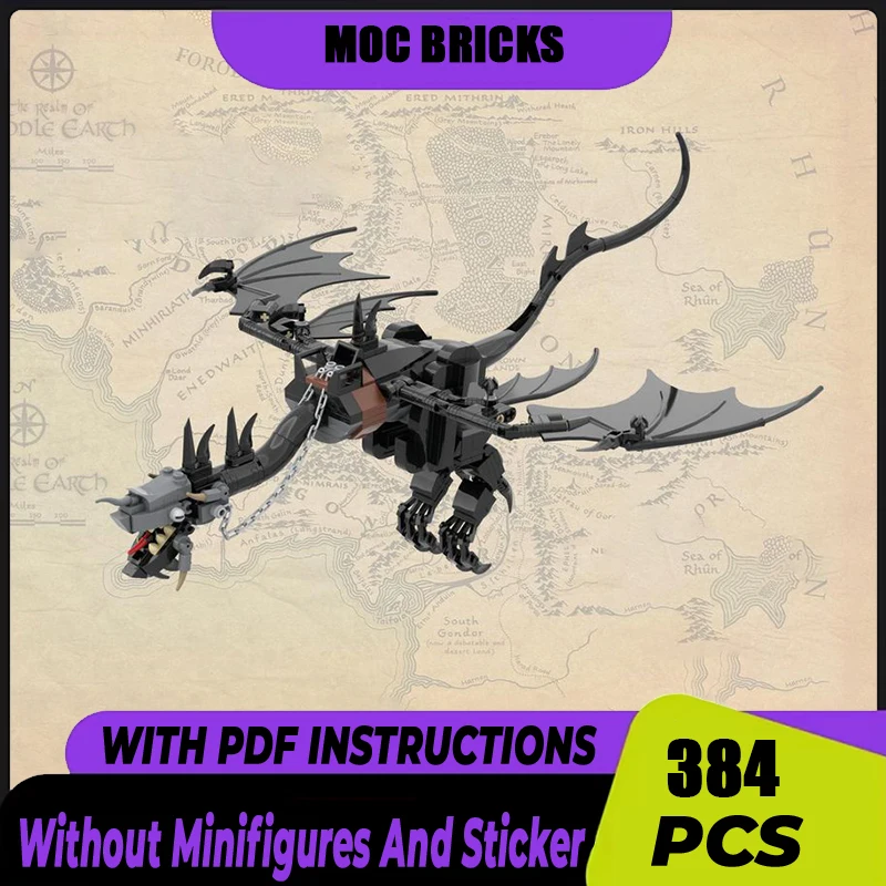 Magical Rings Moc Building Blocks Movie The Fell Beast Model Technology Bricks Gwaihir DIY Assembly Street View Toys Gifts