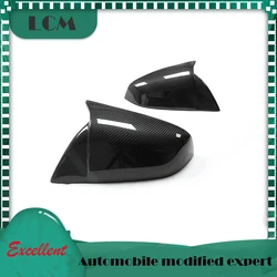 2021 2022 2023 For Tesla Model S Add On Style Dry Carbon Real Carbon Fiber Body Side Rear View Mirror Cover Caps