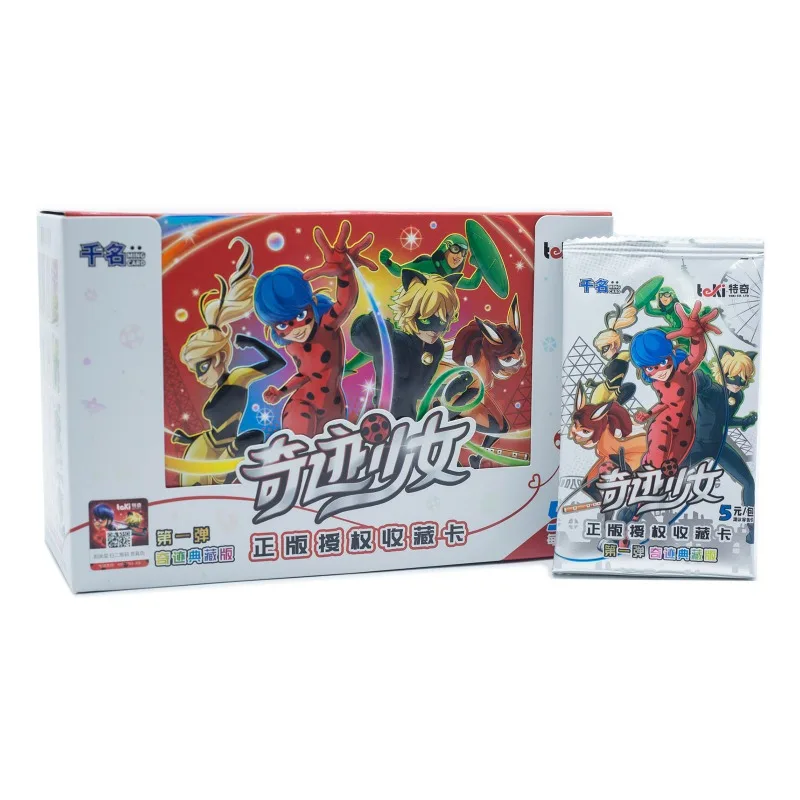 Miraculous Ladybug Collector Treasure Edition Anime Figure Wave 1 TCG Booster Box Game Card Collection