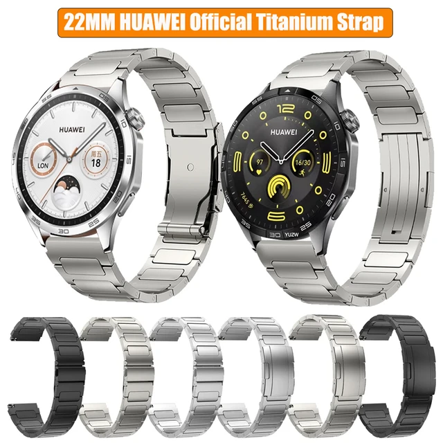 22mm Titanium Metal Strap For HUAWEI Watch GT4 46mm Band For HUAWEI WATCH 4  Pro GT3 2 Pro Ultimate MagicWatch Bracelet Men Belt - AliExpress