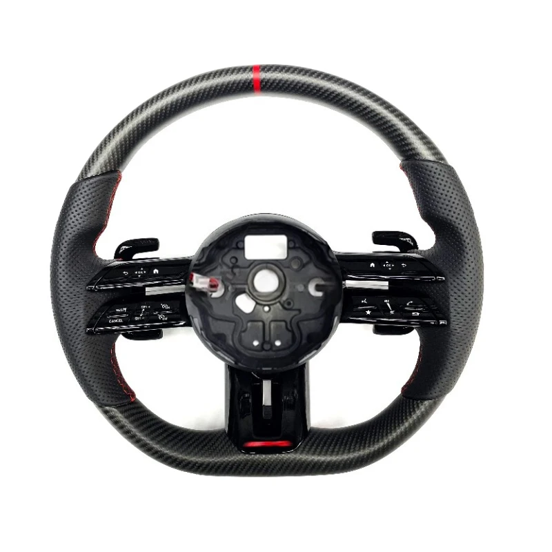 

Premium Carbon Fiber Steering Wheel for Enhanced Grip Comfort and Durability for Racing Enthusiasts Without airbags