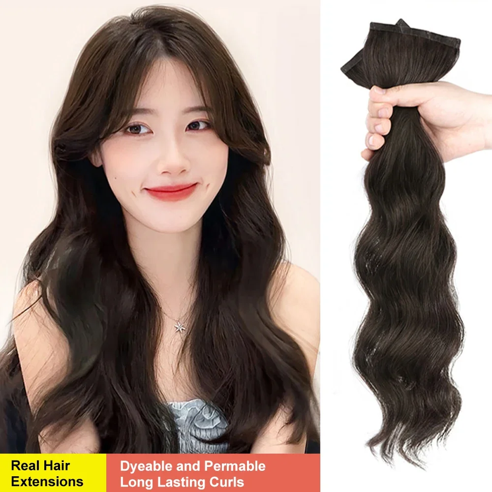 Clip In Hair Extensions 3 Stuks Echte Human Hair Extensions Recht Zijdeachtig Zwart Extensions Voor Vrouwen Remy Menselijk Haar