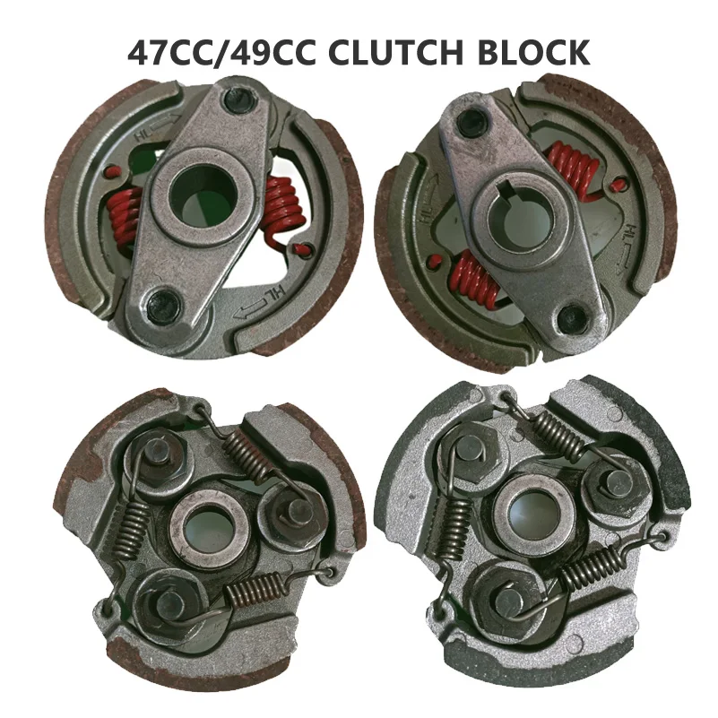 Racing Heavy Duty 2 Stroke Mini Moto Clutch Pad 43cc 47cc 49cc Engine Pocket Dirt Bike ATV Quad Crosser 4 Wheeler 2 spring