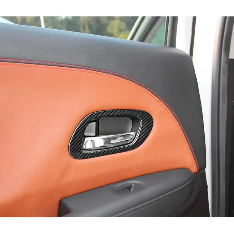 Fit for Honda HRV HR-V Vezel 2014-2021 Car Interior Inner Door Handle Catch Cover Trim Inserting Decal Panel Car-styling