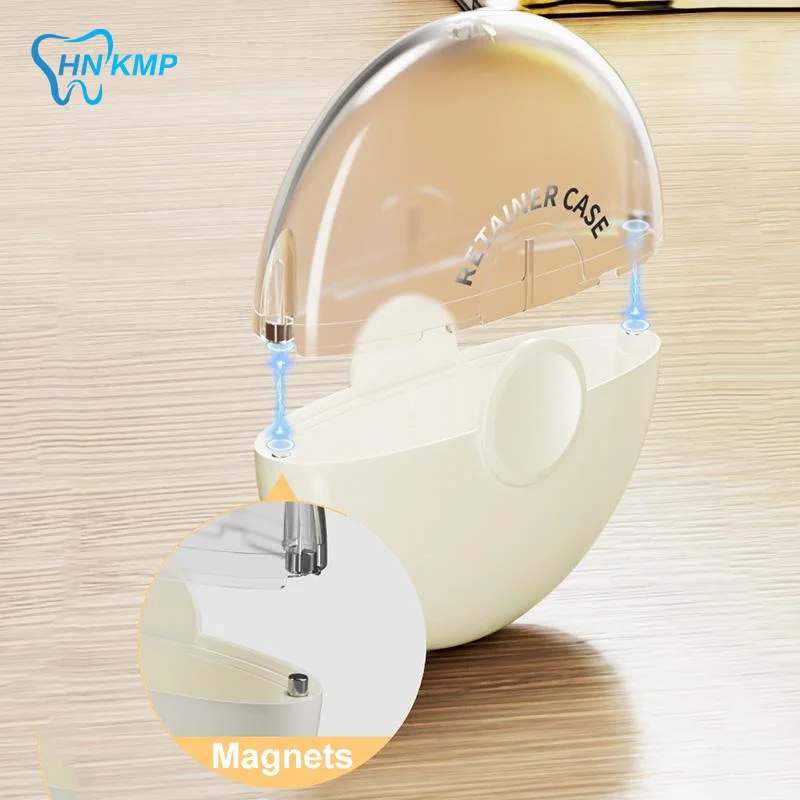 

Mini Magnetic Dental Retainer Case Portable Dustproof Braces Box Sealed Mouthguard Case For Teeth Travel False Denture Box