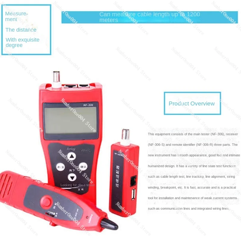 NF-306 Line tester Measures line length and breakpoint test Chinese display cabinet