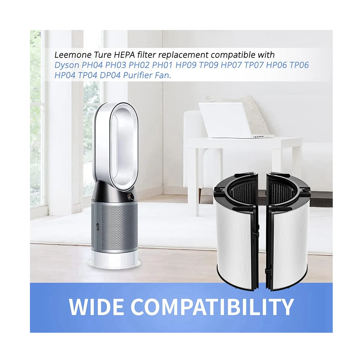 A09G-HEPA สําหรับ HP04 TP04 DP04 PH04 PH03 PH02 PH01 HP09 TP09 HP07 TP07 HP06 TP06 เครื่องฟอกอากาศ