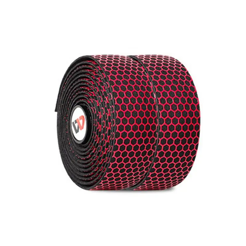 Hex Bicycle Handlebar Tape Bar Adhesive Wrap Tape High Quality Multiple Colors Soft Comfortable Mountain Bike Handlebar Tape