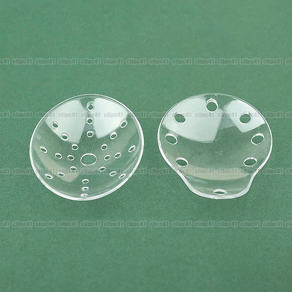 100Pcs Eyepatch Ventilated Clear Eye Shield Plastic Ophthalmic Surgery Single Eye Wound Protective Cover Oval Shape Eye Guard