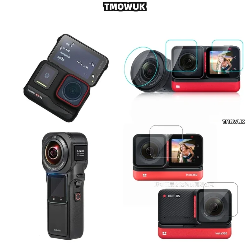 

For Insta360 One RS Link 2C Sturdy Design Tempered Glass Screen Protector
