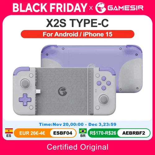 Gamesir X2s Móvil Mando de Juegos Gamepad Andriod Mobile Pro controlador de juegos portátil móvil puerto Usb tipo C para iphone 15 con palos de efecto Hall