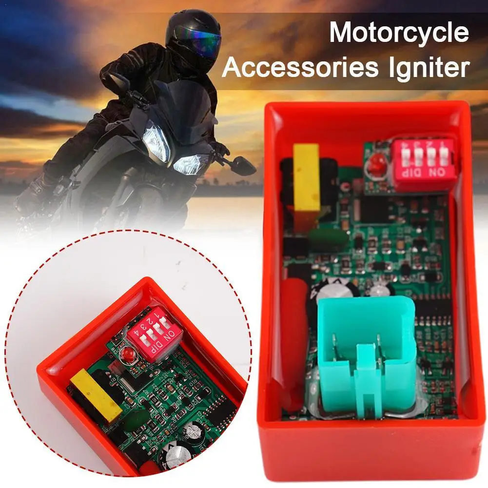 

Motorcycle Igniter 5-pin AC CDI Box With DIP Switch Motorcycle Ignition Speed Limit 4000-12000 For WAVE 100 Racing Car