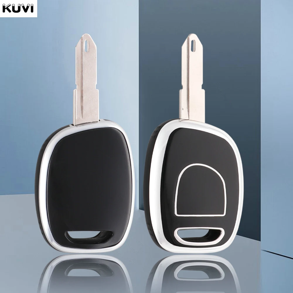 TPU Car Remote Key Shell Fob Case Cover Suit For Renault Twingo Clio Kangoo Master NO Chip Uncut Blade Keyless Entry Accessories