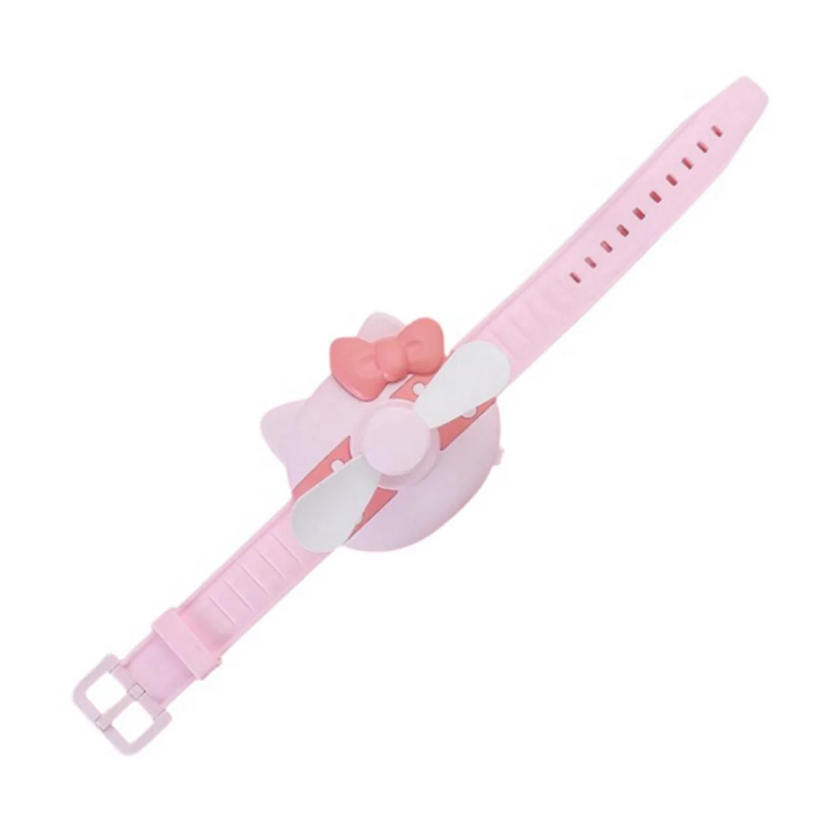 ELBA_Cute Mini Fan,Watch Design for Children,Portable Fan,Soft Safe Strong Wind,USB Ventilation Rechargeable D