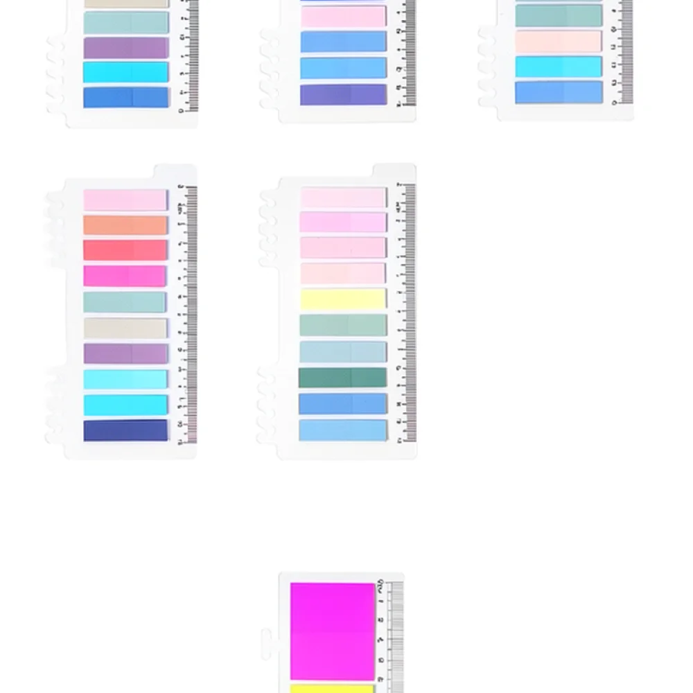 Portable PET Index Tabs Morandi Translucent Sticky Notes For Book Annotating Planner Journal School Office Stationery Tools