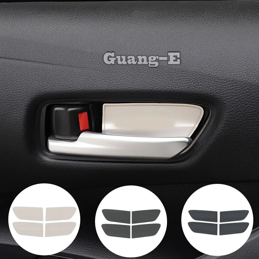 Stainless Steel Handrail Lamp Door Bowl Sticker For Toyota Corolla Cross XG10 2022 2023 2024+ Armrest Cover Interior Accessories