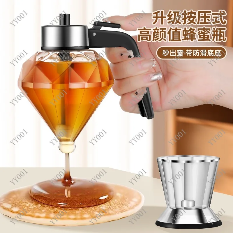 Food Grade Squeeze Honey Bottle Empty Sealed Container For Kitchen Syrup Jam Storage