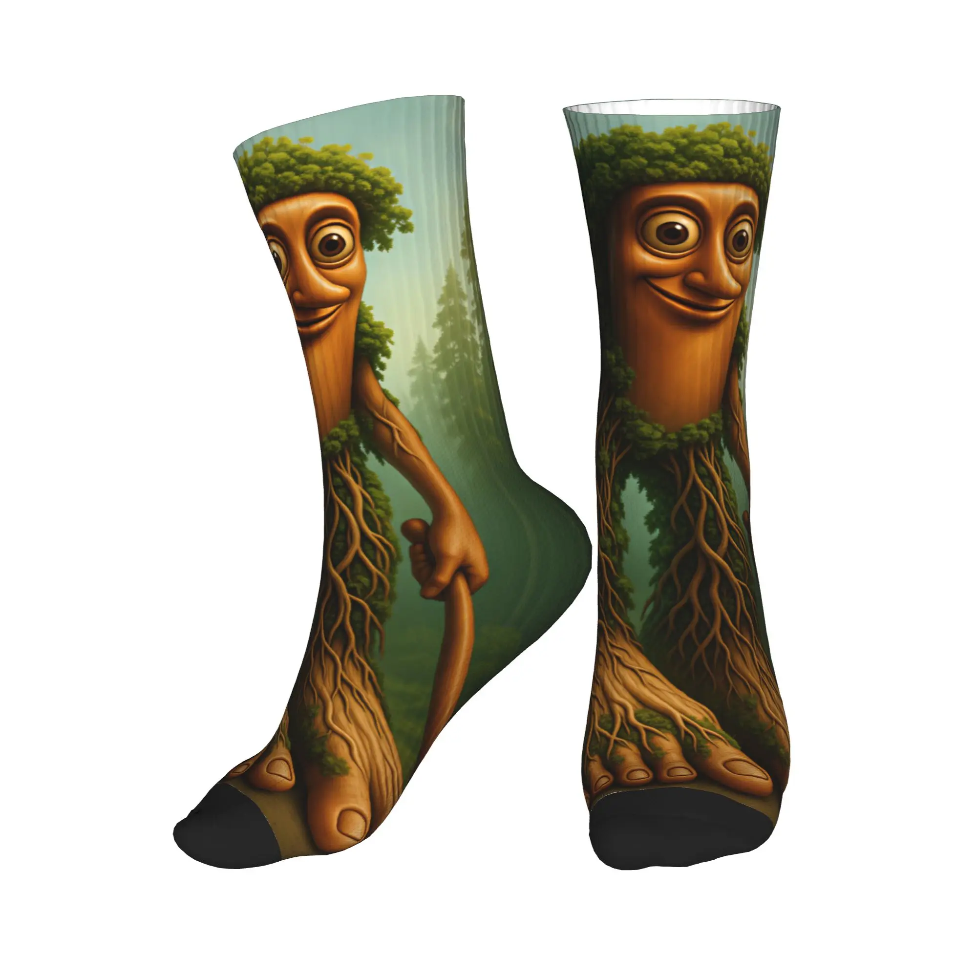 Tung Tung Sahur Forest Giant Tree Monster Socks  Non-Slip Stockings Adults Men Quality Cycling Socks Autumn Elegant Design Socks