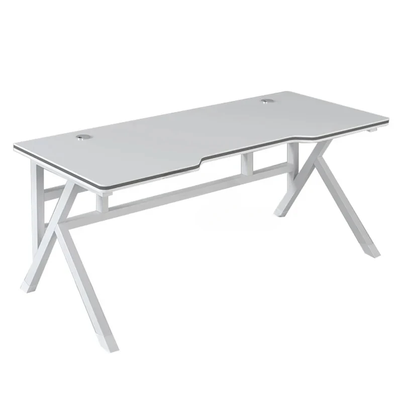 Nordic Manmade Board Computer Desk Office Furniture Bedroom Gaming Desk Simple Personality Household White Gamer