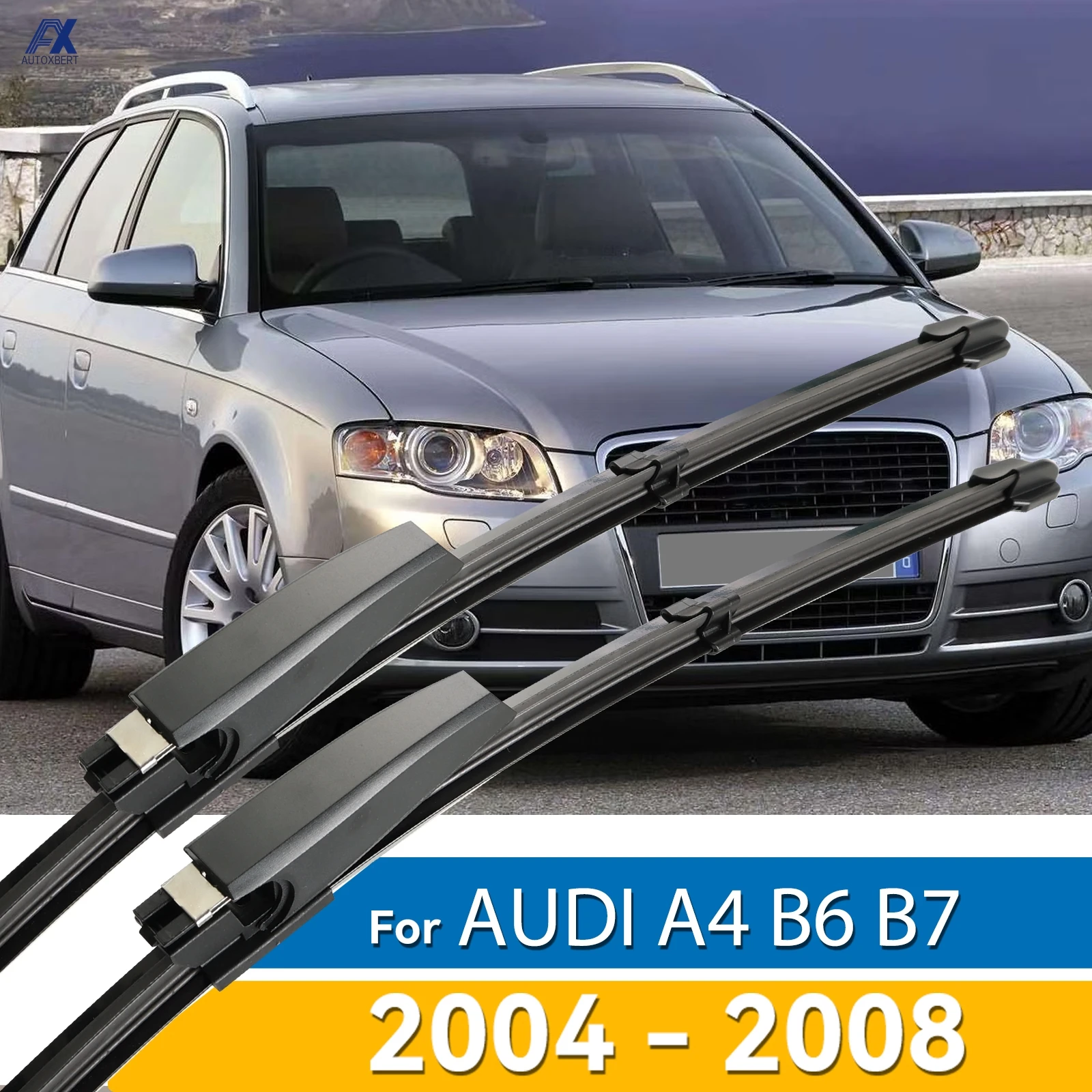 لأودي A4 (B7) S4 RS4 A6 (C5) S6 RS6 22 "+ 22" 2004 - 2008 ممسحة شفرة الزجاج الأمامي نافذة غسل LHD اكسسوارات السيارات