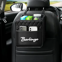 Car Multifunctional Seat Storage Bag Leather Storage Bag Garbage Bag For Citroen Berlingo Auto Accessories Automobile protection