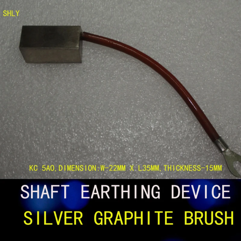 

SHAFT EARTHING DEVICE,SILVER GRAPHITE BRUSH,KC 5AO,DIMENSION:W-22MM X L35MM,THICKNESS-15MM