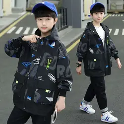 Big Size Boys Coat Jacket Cotton Outerwear Windbreak 2025 Perfect Spring Autumn Overcoat High Quality Children's Warm Clothing