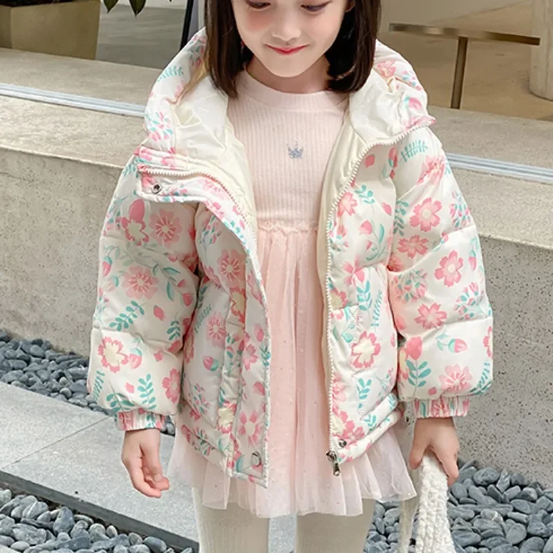 New  Winter Down  Jacket  Girls   Kids  Thickness  Coats  Children  Winter Autumn  Outerwear  2022-WT051