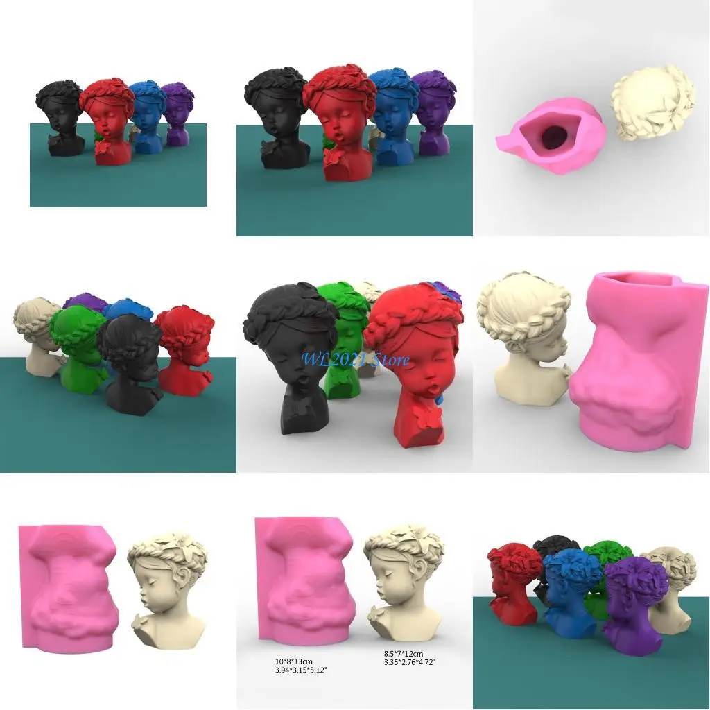 

G5GC Butterflies Girls Resin Molds Making Mold Female Body Silicone Mold for Home Decorations,Art Crafts Ornaments