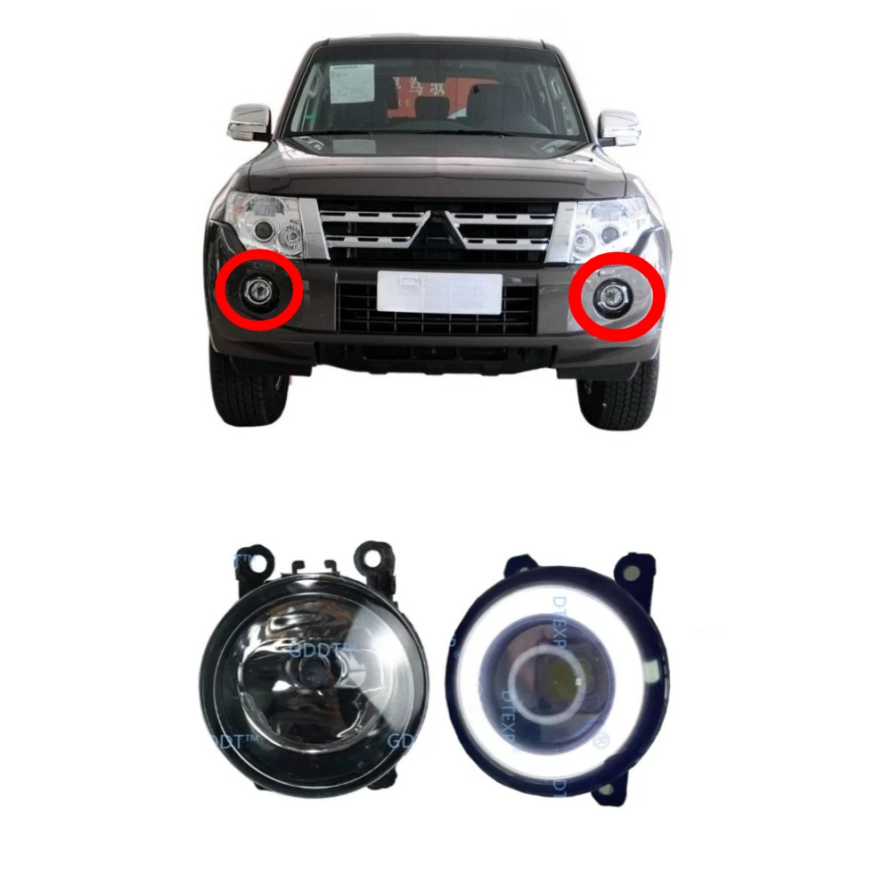 

1 Piece Front Lamp For Pajero V97 Fog Lamp With For Montero V95 Fog Lights Cover V87 V98 Led Drl Switch Wires 8321A327