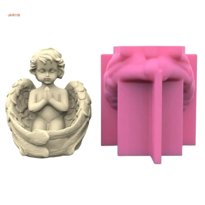 Candlestick Silicone Molds Stand Mould Angel Boy Shaped Home Decorations Moulds DIY Hand-Making Accessories