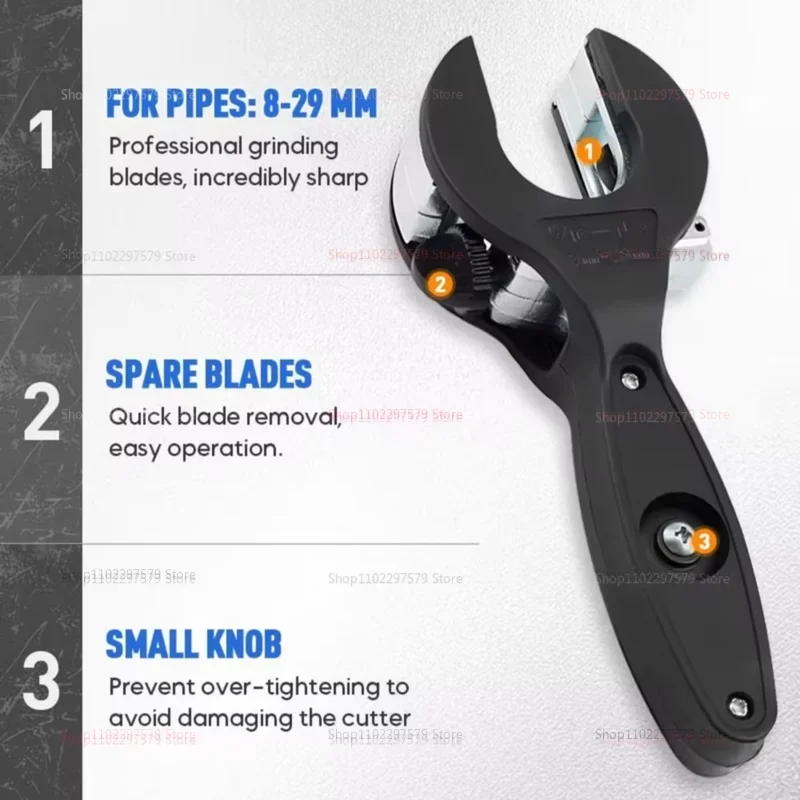 تصعيد أنابيب القاطع 8-29 مللي متر العالمي قاطع الأنابيب للفولاذ المقاوم للصدأ النحاس الألومنيوم خرطوم قطع أداة اليد للسباكة #4